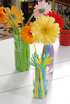 Convierte los recipientes en jarrones decorativos 1 Convierte los recipientes en jarrones decorativos 1