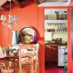 decoracion neon en el comedor