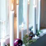 decorar la ventana con velas