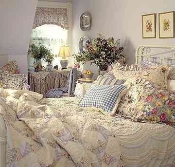 decoracion dormitorio floral