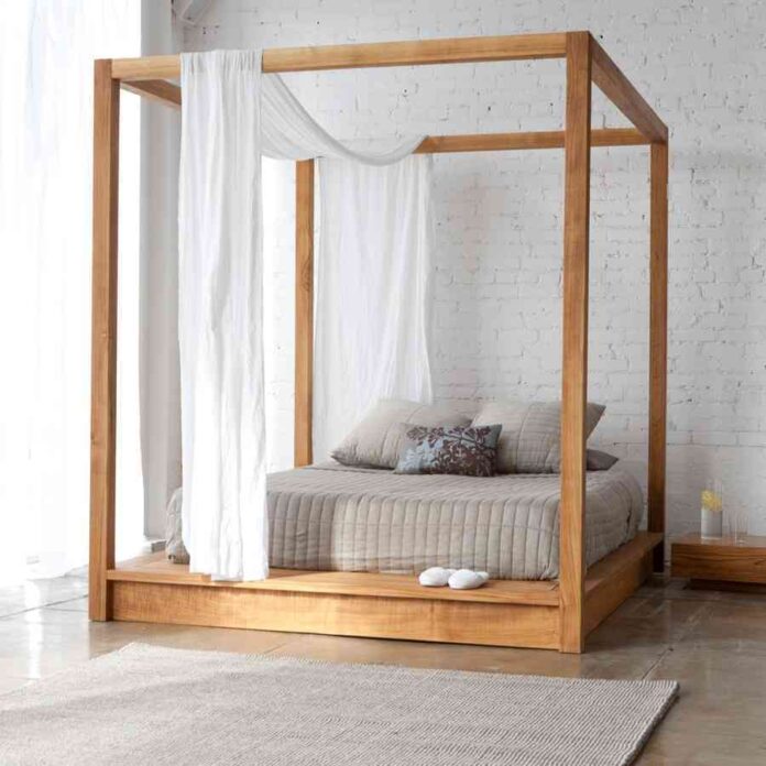 cama con dosel madera cama con dosel