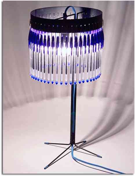 Convertir los bolígrafos en lámparas 2 lampara de boligrafos