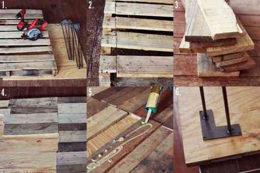 Cómo hacer una mesa de palet 2 maderas
