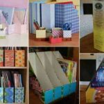 Archivadores con cajas de cereales DIY