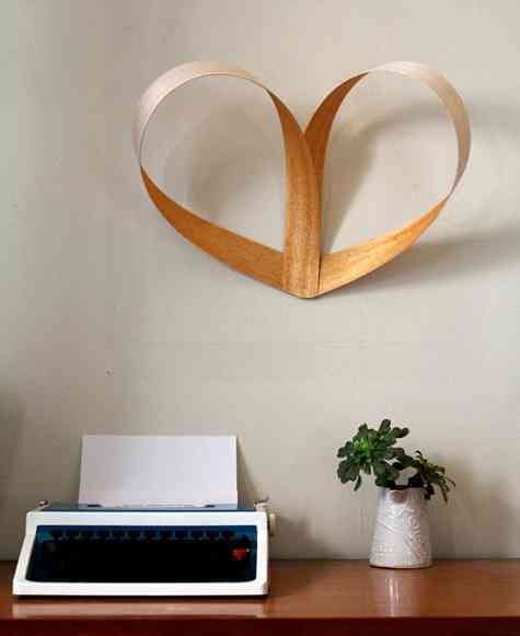 Corazón de madera para decorar 4 corazon de madera