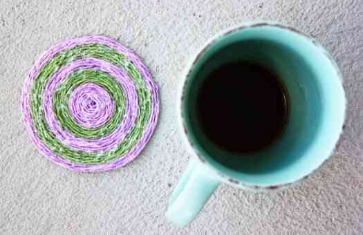 Posavasos hechos de cuerda 1 posavasos