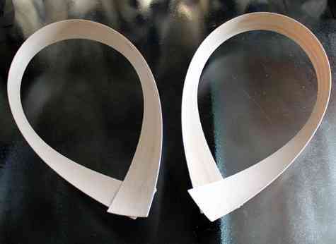 Corazón de madera para decorar 2 tiras