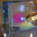 Pintando un Portavelas reciclado de cristal