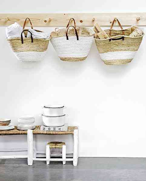 Decorar las paredes con cestas 1 cestas