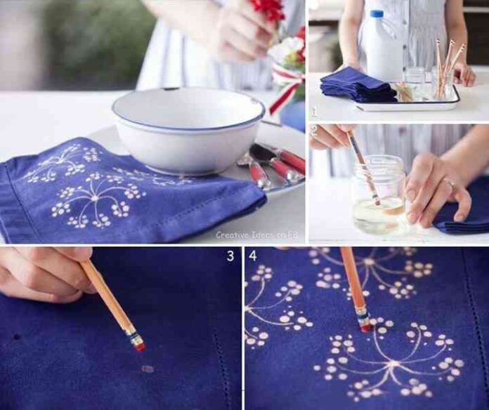 pasos para pintar con goma de borrar goma