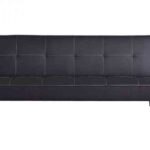 sofa cama de carrefour en polipiel – negro