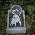 tumbas con tiza para halloween