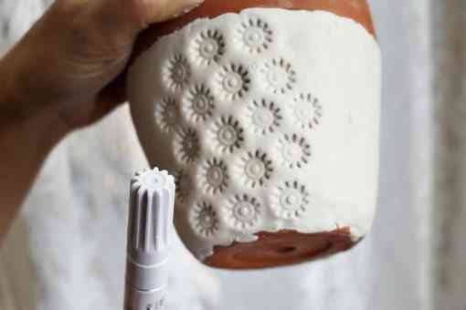 Da textura a tus macetas 2 maceta