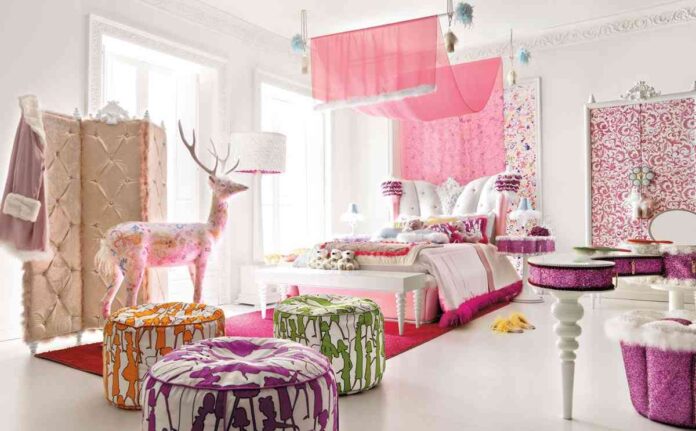 dormitorio en color rosa dormitorio