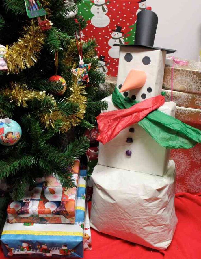 Muñeco de nieve de navidad