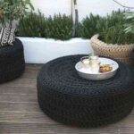 puf hechos a base de ruedas