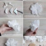 tutorial de cómo hacer flores con servilletas