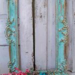 espejo shabby chic con flores