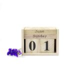 calendario de madera decoración original