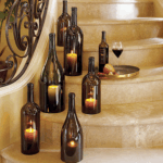 decorar con botellas de cristal