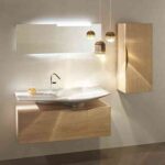 estilo minimalista y retro baño