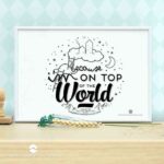 lamina para decorar con mensaje positivo