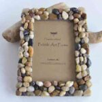 marco de fotos decorados con piedra