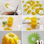 una piña de lampara con cucharas