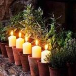 decorar con velas el jardín