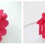 flores  de papel de seda