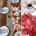 flores de papel vintage