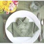 origami en una servilleta de tela – copia