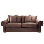 sofa marron vintage
