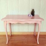 mesa restaurada fusta i ferro