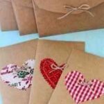 Tarjeta para el día de la madre DIY corazones