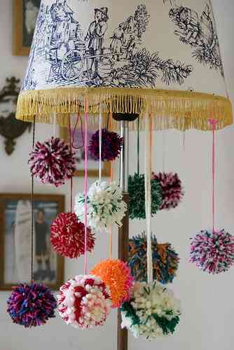decorar con pompones