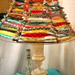 lampara bohemia con retales