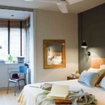 dormitorio con ventilador