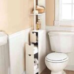 mueble estrecho para aprovechar espacio del baño