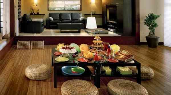 Cómo tener un salón con un toque japonés 1 mesa estilo japones