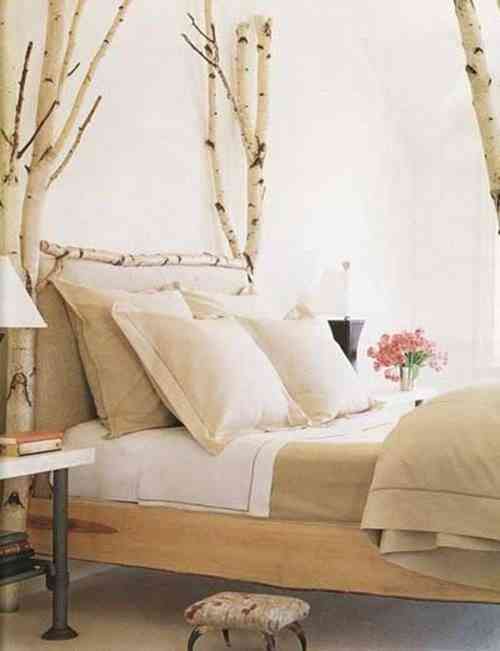 Diferentes formas de decorar con troncos y ramas Decoracion contemporanea con mesas tronco