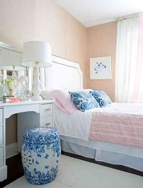 Dormitorios en rosa pastel