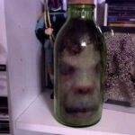 ideas economicas  tarro con cabeza para halloween