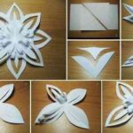 como hacer una estrella de nieve para navidad