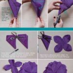 flores de seda paso a paso