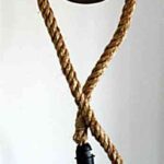 lampara con cuerda y polea