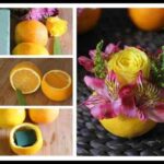 centro de mesa con naranja