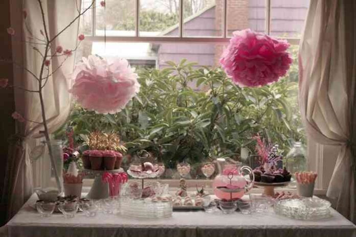 pompones en el salon