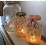 jarras forradas de encaje