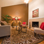 pared de acento salon